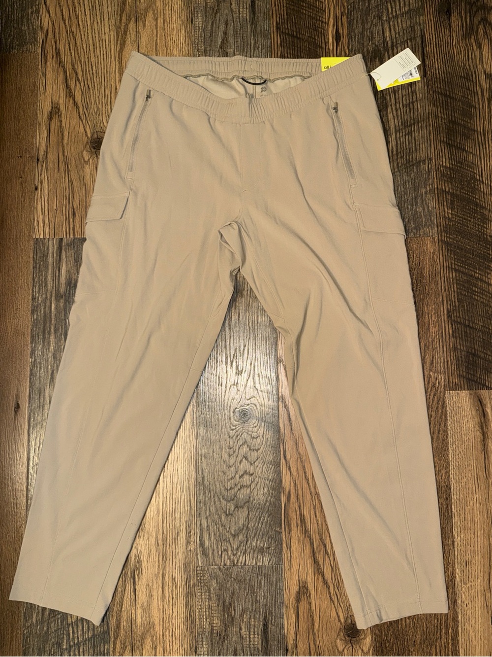 All in Motion Men's Cargo Jogger Pants in Light Tan